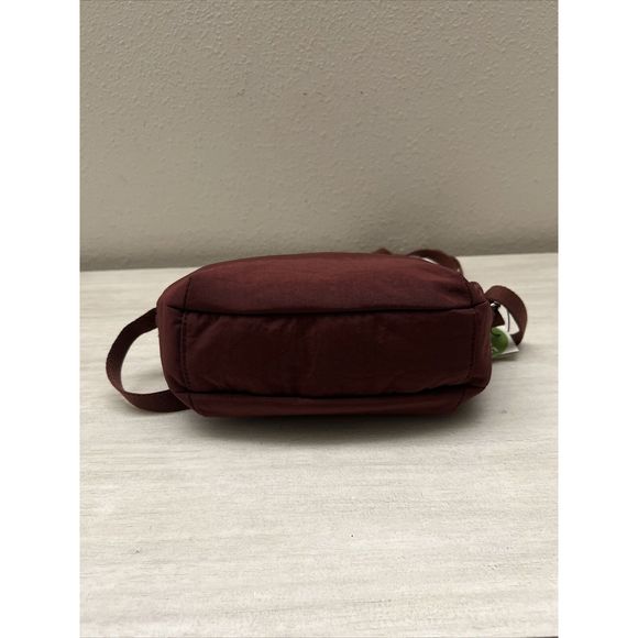 Kipling IKER Dark Plum Tonal Crossbody Purse Bag With Monkey Key Chain NWT - Picture 5 of 9